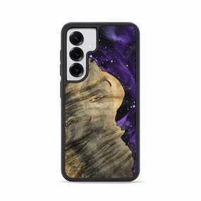 Galaxy S25 Wood Phone Case - Darren (Cosmos, 771828) Fingerprint Resistant Coating HD Clarity