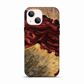 Anti Static Iphone 13 Wood Live Edge Phone Case - Jair (Red, 777386)