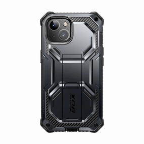 Soft Edge Anti Finger Grease Iphone 14 Plus Armorbox Case- Black