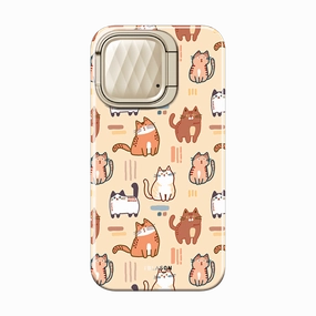 Iphone 15 Pro Max Cosmo Mag Case - Cats Raised Edges Shockproof