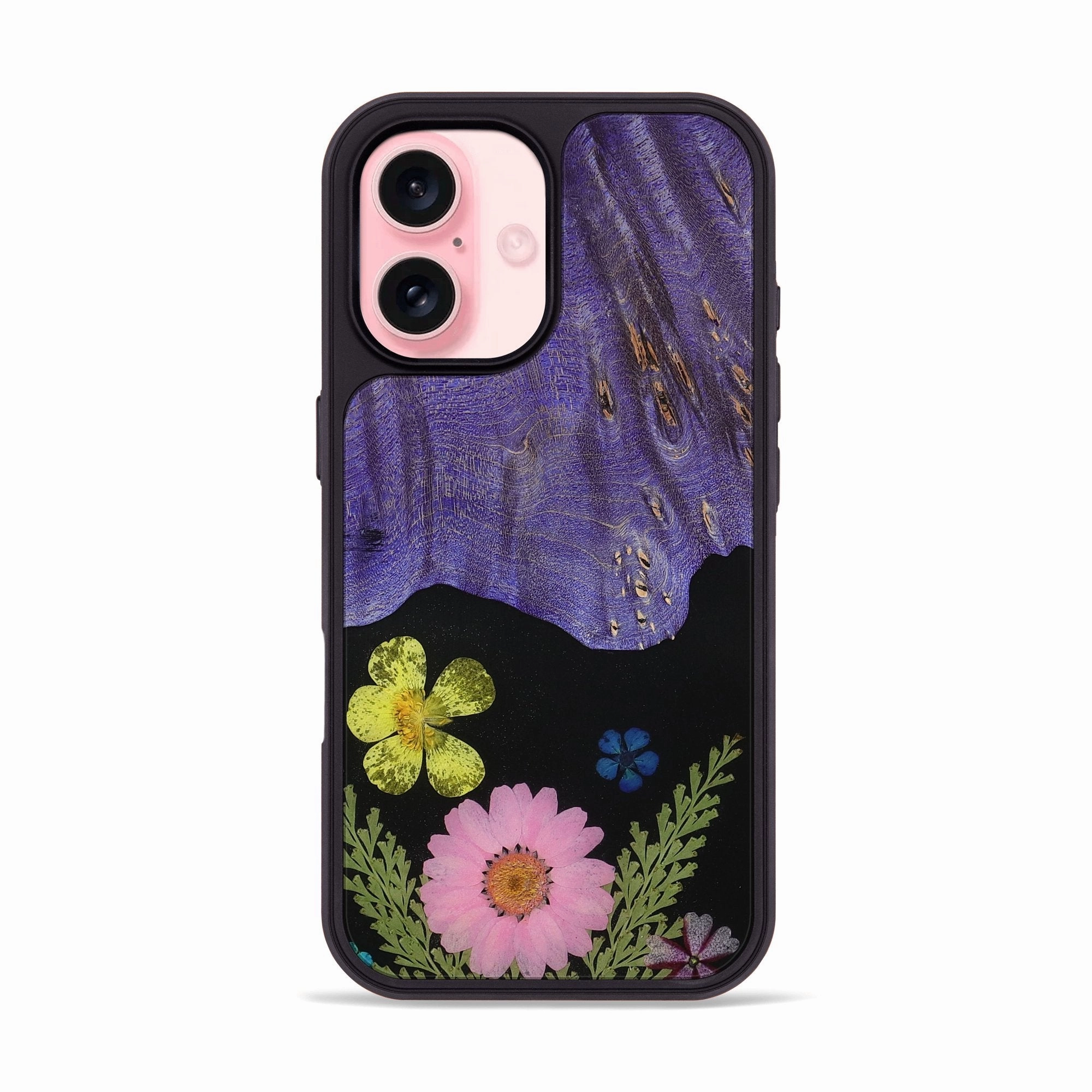 Anti Spy Film Iphone 16 Wood Phone Case - Latrice (Bloom, 781616)