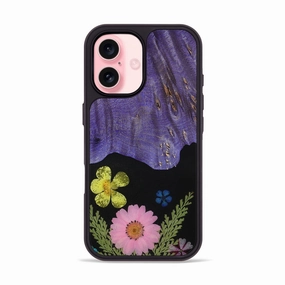 Anti Spy Film Iphone 16 Wood Phone Case - Latrice (Bloom, 781616)