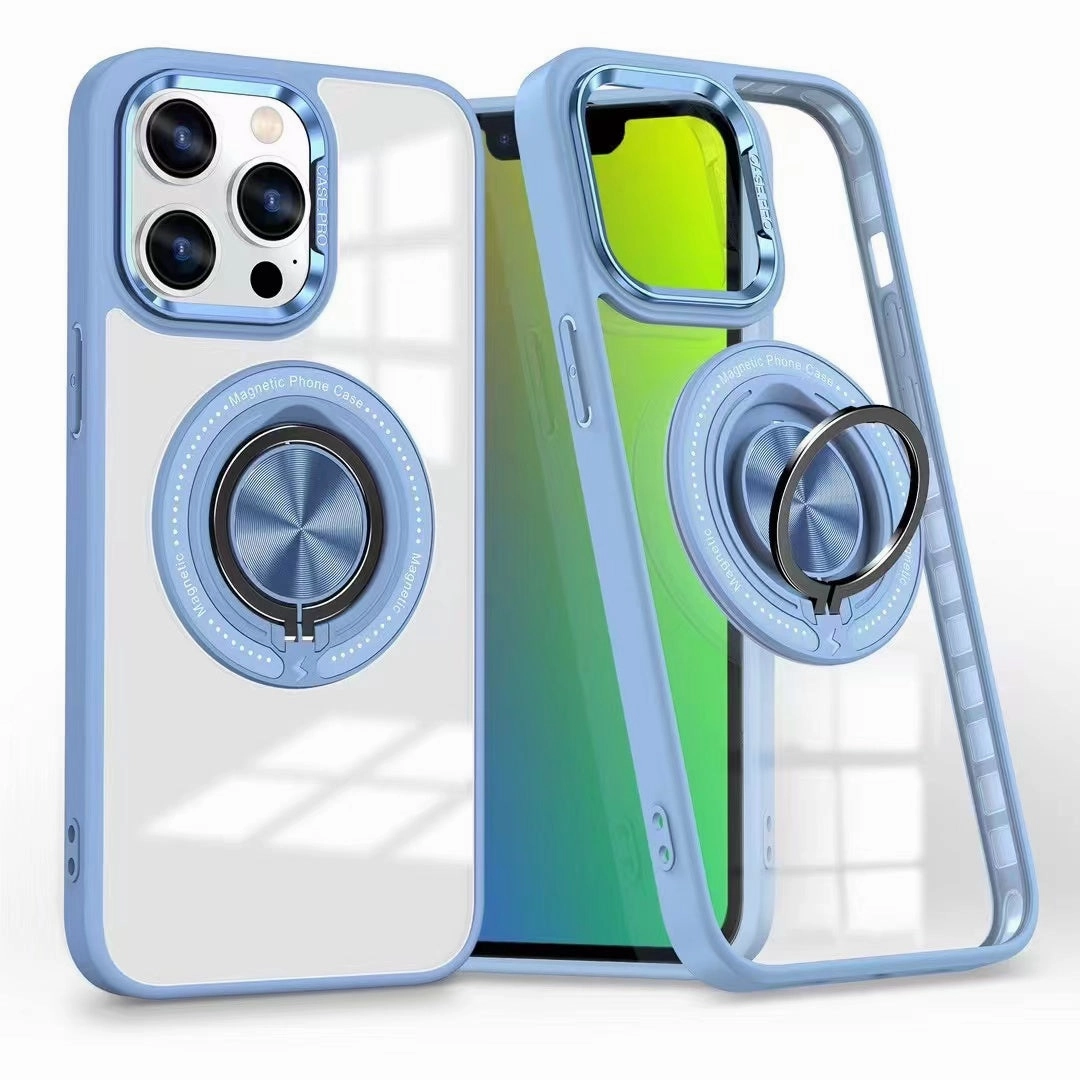 Phonix Case For Iphone 15 Pro Max Ring Holder Case Compatible With Magsafe Anti Shock Film Scratch Resistant