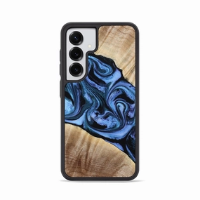 Galaxy S25 Wood Phone Case - Delano (Blue, 776671) Anti Blue Light