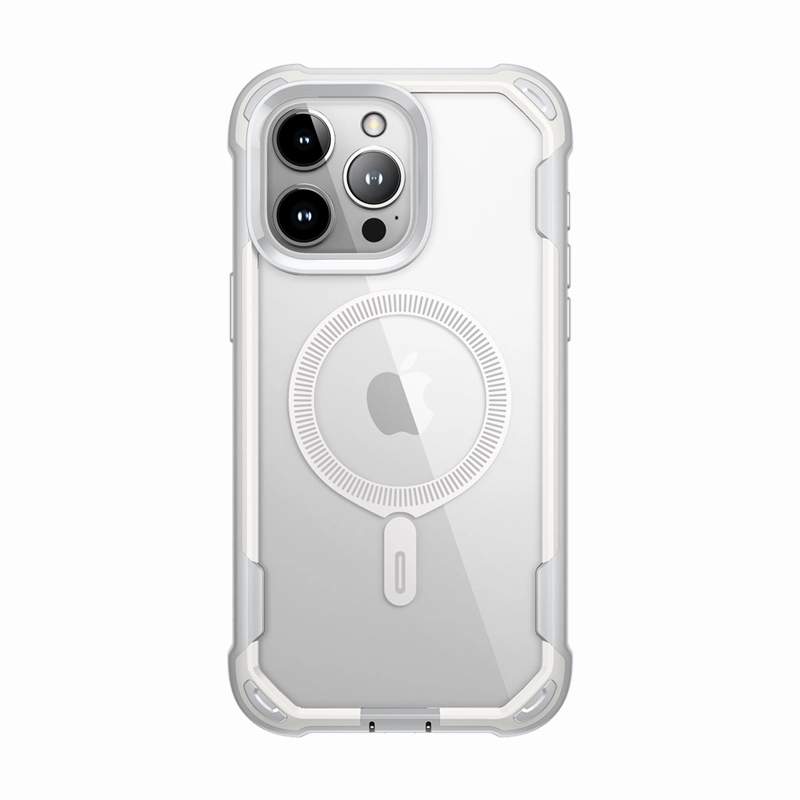 Iphone 15 Pro Ares Mag Case - White Protective Screen