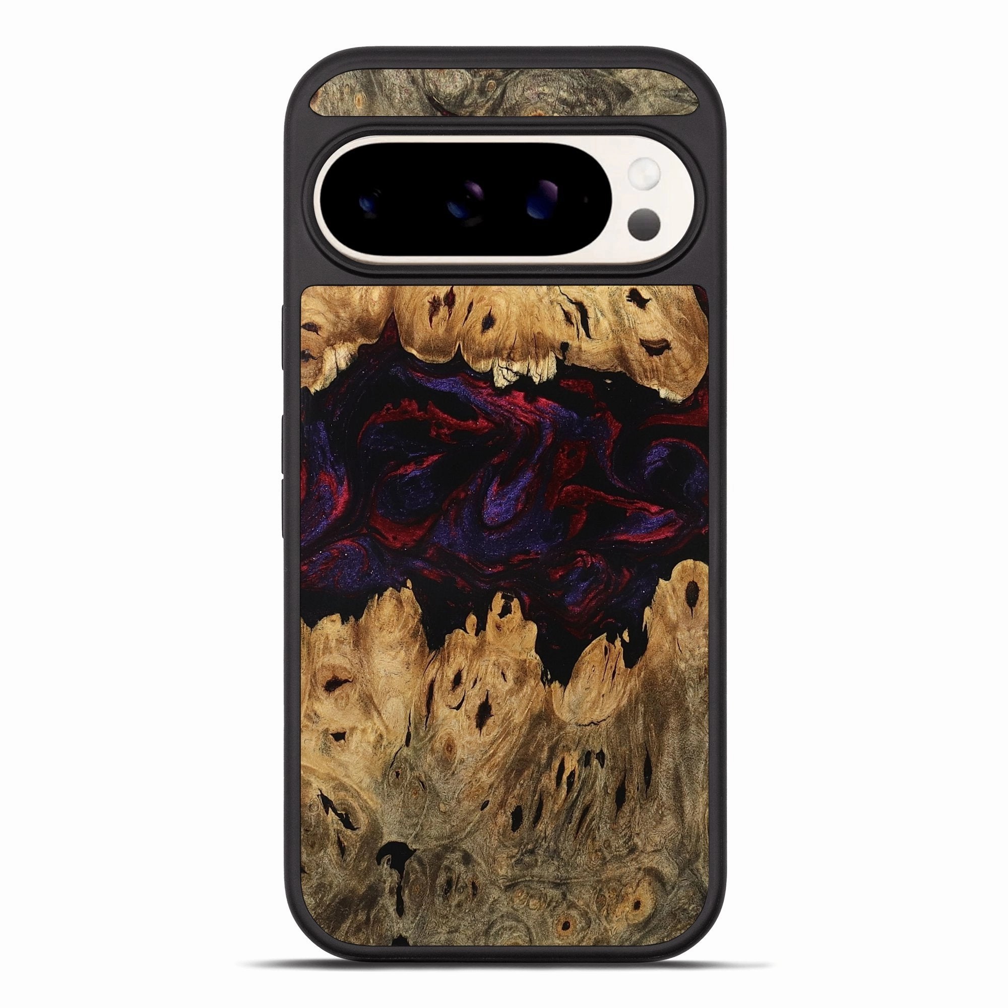 Pixel 10 Pro Xl Wood Phone Case - Vance (Red, 771147) Anti Shock Screen