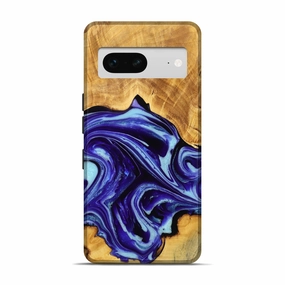 Pixel 7 Wood Live Edge Phone Case - Minor (Purple, 777303) Anti Scratch Screen