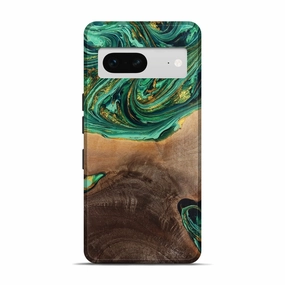 Anti Finger Smudge Film Pixel 7 Wood Live Edge Phone Case - Maegan (Green, 773697)