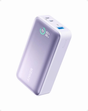 Fast Power Bank Travel Anker 533 Power Bank (Powercore 30W ) 10000 Pd -Violet