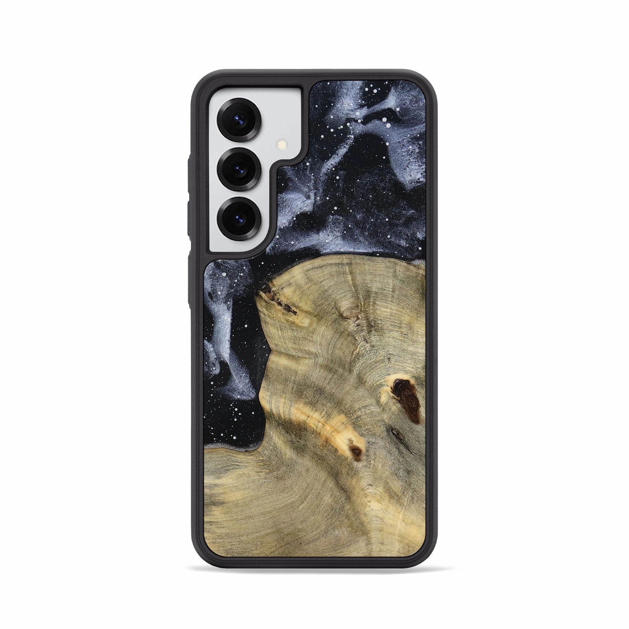 Fingerprint Resistant Coating Galaxy S25 Wood Phone Case - Nelson (Cosmos, 780819)