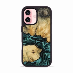 Impact Resistant Iphone 16 Wood Phone Case - Zina (Green, 770176)
