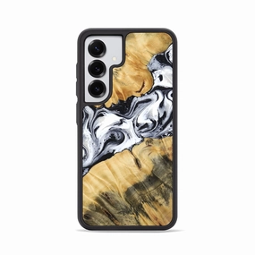 Anti Spy Film Galaxy S25 Wood Phone Case - Mazie (Black & White, 771851)
