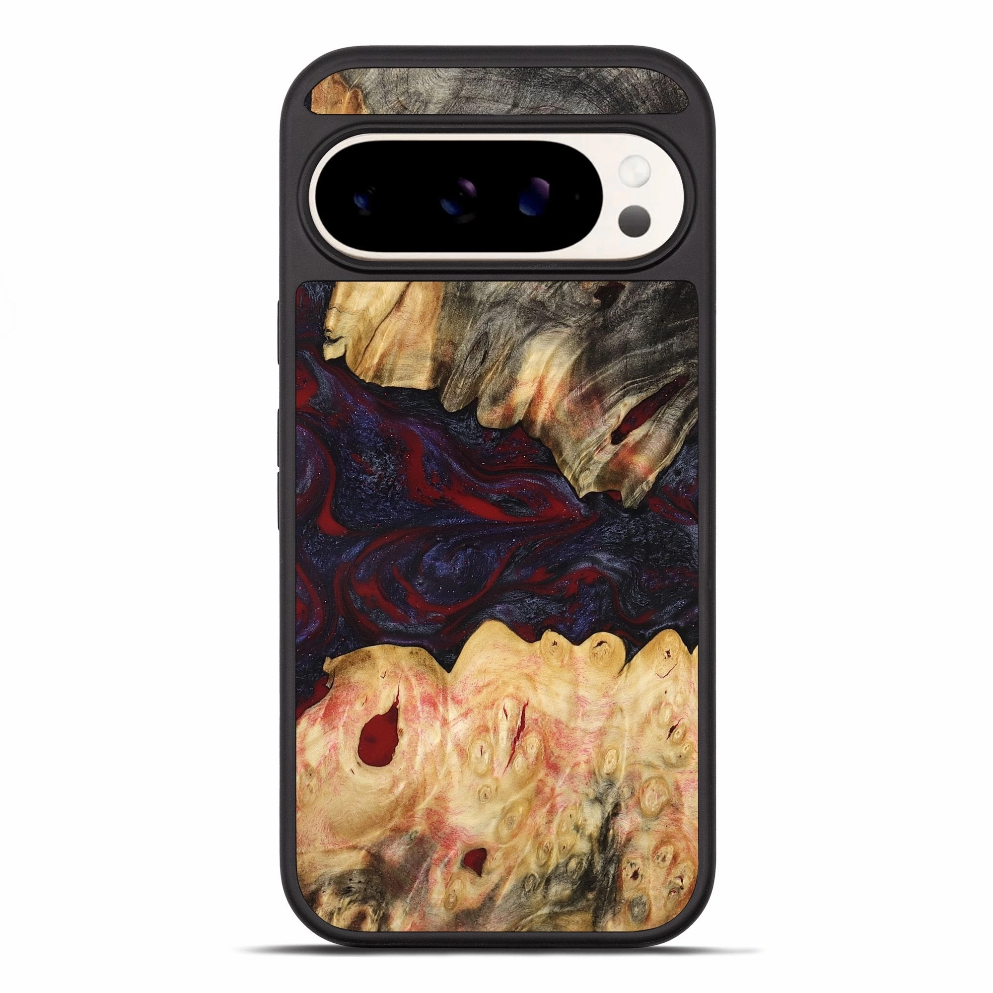 Anti Shock Film Oleophobic Coating Pixel 10 Pro Xl Wood Phone Case - Rosina (Red, 776343)