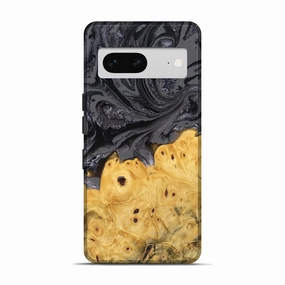 Pixel 7 Wood Live Edge Phone Case - Gauge (Black & White, 778500) Anti Finger Grease Film