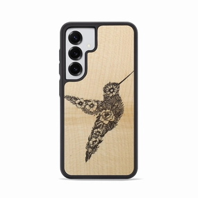 Soft Edge Galaxy S25 Wood Phone Case - Hover In The Moment - Maple (Curated)