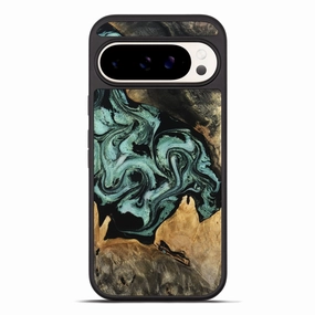 Pixel 10 Pro Xl Wood Phone Case - Elna (Green, 781740) Easy Apply