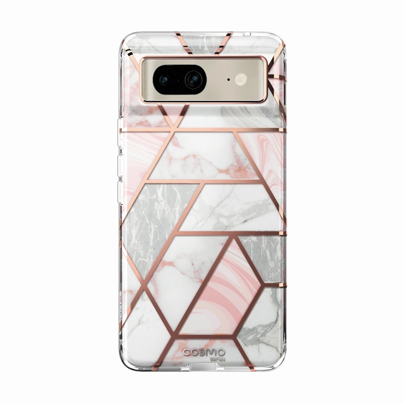 Google Pixel 7 Cosmo Case  - Marble Pink Anti Finger Grease Ultra Slim Protector