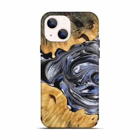 Iphone 13 Wood Live Edge Phone Case - Avani (Black & White, 778175) Anti Shock Screen
