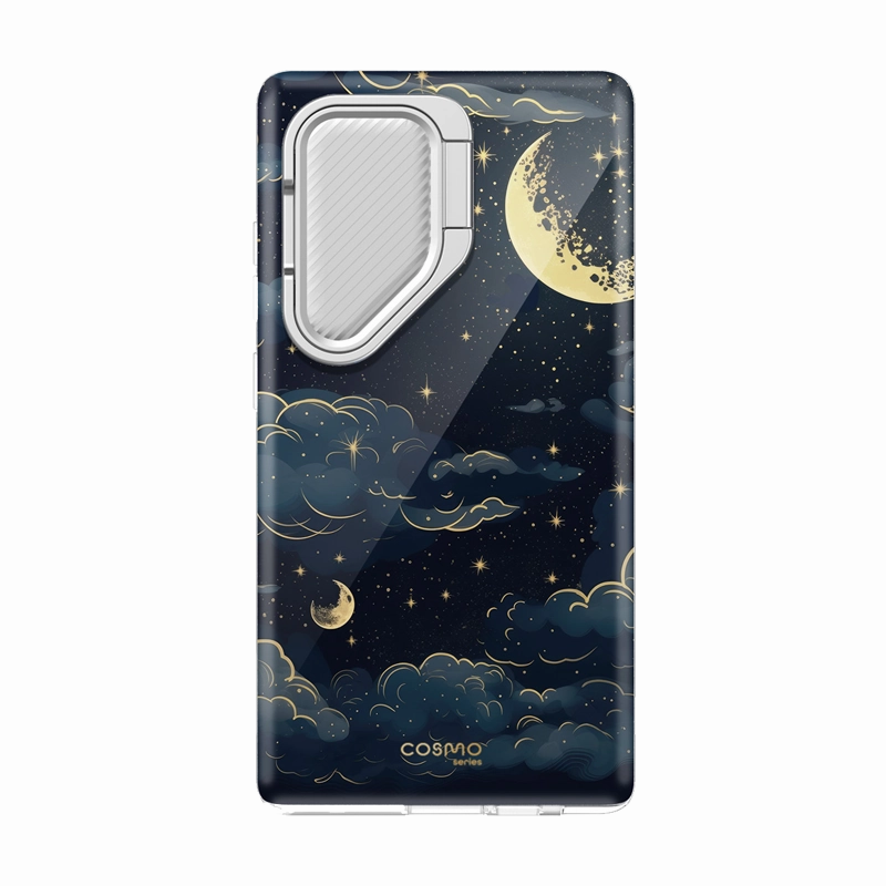 Galaxy S24 Ultra Cosmo Colorful Phone Case - Night Sky Anti Static Film Anti Finger Grease Film