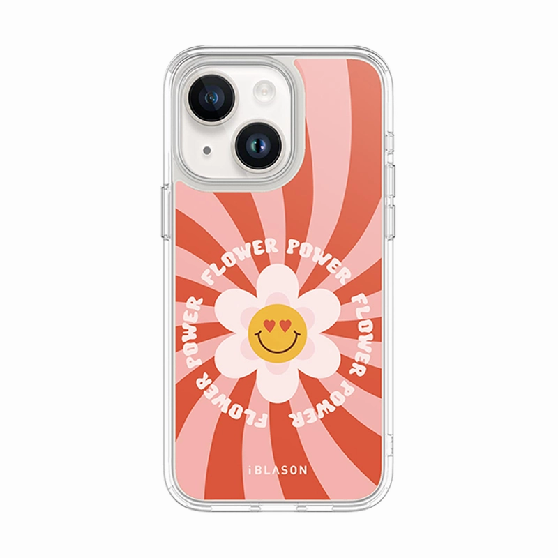 Fingerprint Resistant Coating Scratch Proof Iphone 14 Halo Magsafe Cute Phone Case - Retro Flower Power