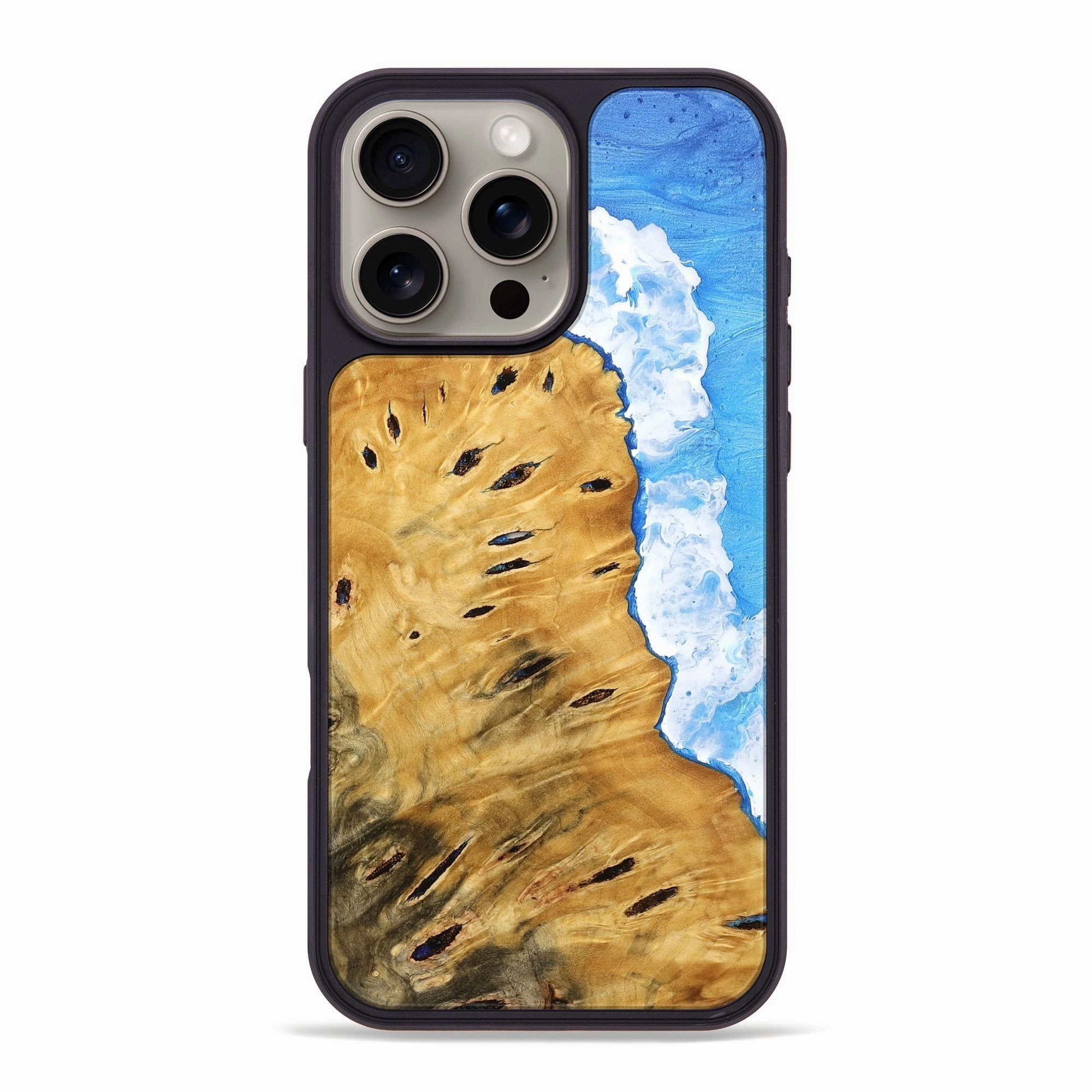 Iphone 16 Pro Max Wood Phone Case - Analia (Coastal, 773860) Reinforced Corners Anti Finger Smudge Film