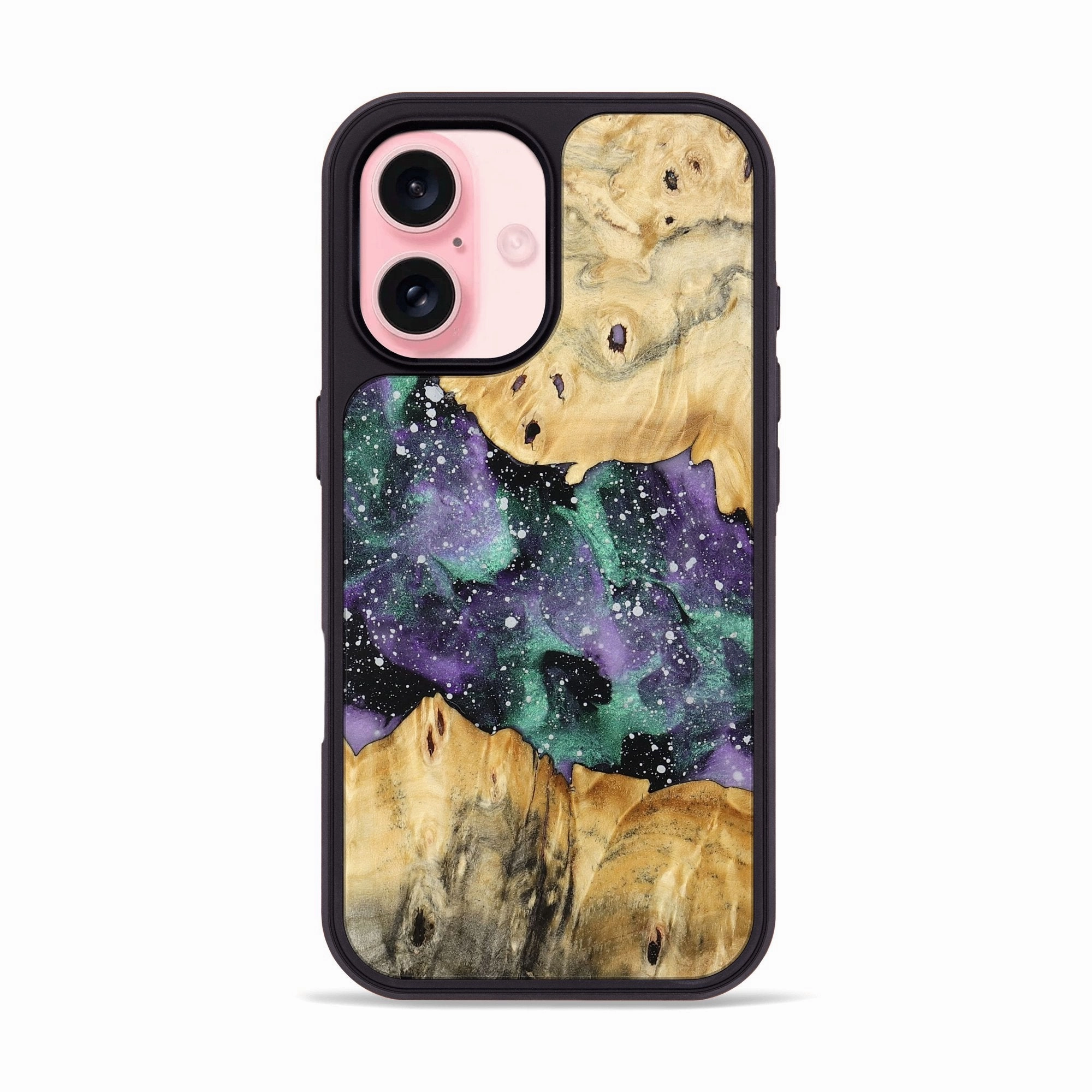 Iphone 16 Wood Phone Case - Adelia (Cosmos, 774819) Anti Shock Screen Anti Finger Smear
