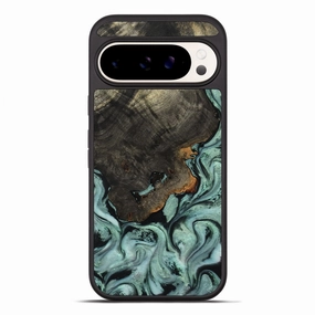 Pixel 10 Pro Xl Wood Phone Case - Abel (Green, 780700) Shock Absorption Drop Resistant