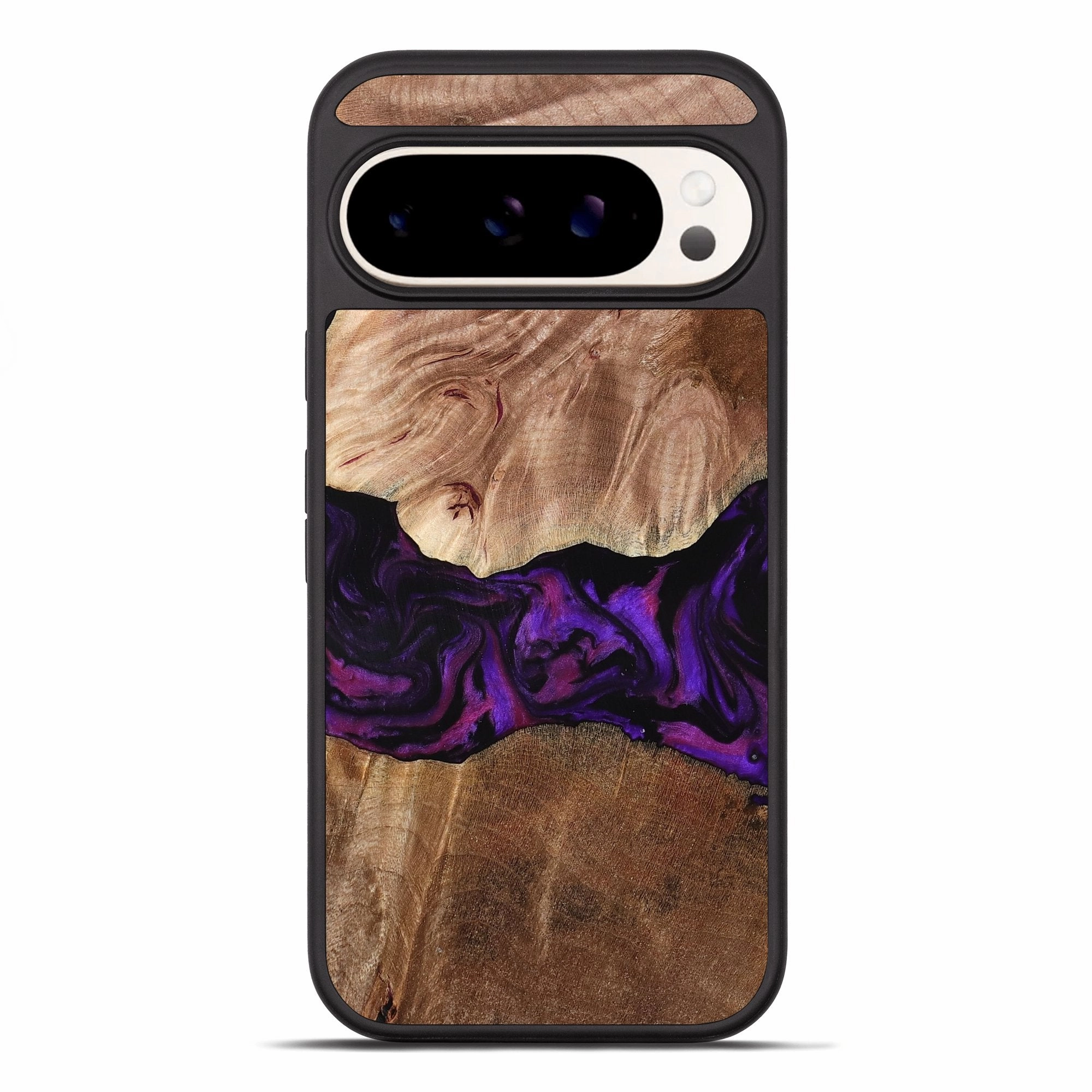 Pixel 10 Pro Xl Wood Phone Case - Imani (Purple, 768124) Smooth Touch Anti Finger Oil