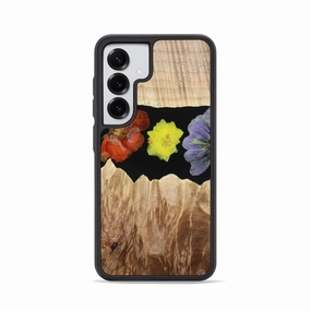 Galaxy S25 Wood Phone Case - Zoey (Bloom, 777869) Anti Finger Smudge Film