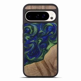 Anti Fingerprint Coating Scratch Protection Pixel 10 Pro Xl Wood Phone Case - Lakelyn (Blue, 773395)