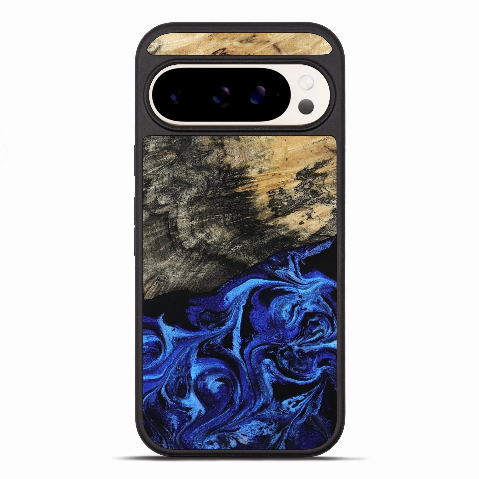 Fingerprint Free Pixel 10 Pro Xl Wood Phone Case - Will (Blue, 781151)