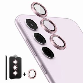 Impact Resistant Tempered Glass Camera Lens Protector For Galaxy S23/S23 Plus-Glitter Pink
