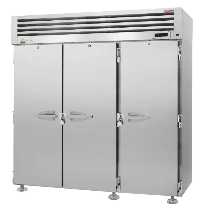 Turbo Air - PRO-77R-N-CRT, Commercial 77" 3 Solid Door Refrigerator PRO Series Reach-in Refrigerator, 3 Section 75.06 cu.ft