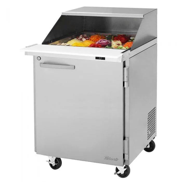 Turbo Air - PST-28-12-N-SL, Commercial PRO Series Mega Top Sandwich/Salad Prep Table-Slide Lid, one-section