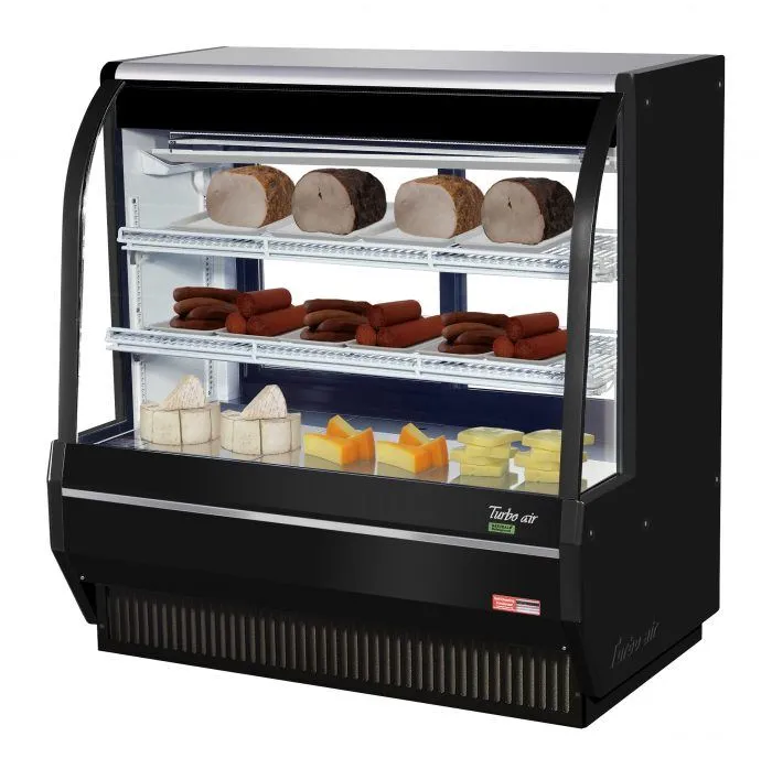 Turbo Air - TCDD-48H-W(B)-N, Commercial 48?? Direct Cooling Type Deli Display Case Refrigerator