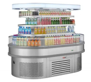 Turbo Air - TIOM-36RSRS-N, 72"L Oval Type Combined Unit, 36"Half-Round (2EA) 36"Square (1EA) - Stainless steel