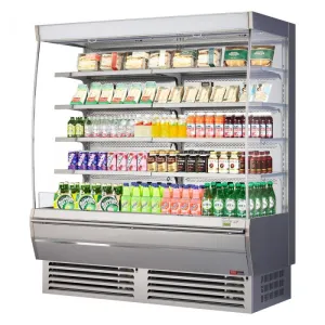 Turbo Air - TOM-72DXS-N, 72"L Extra Deep Black, 34" Deep Stainless Steel