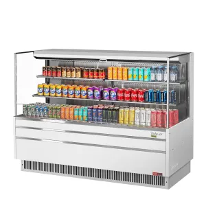 Turbo Air TOM-72L-UF-W-3S-N 70 3/4" Horizontal Open Air Cooler w/ (3) Levels, 220v/1ph