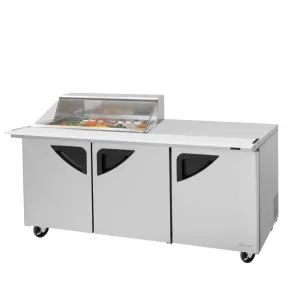 Turbo Air - TST-72SD-15M-N-CL, Commercial Super Deluxe Series, Mega-Top Sandwich/Salad Prep Table   Work Station