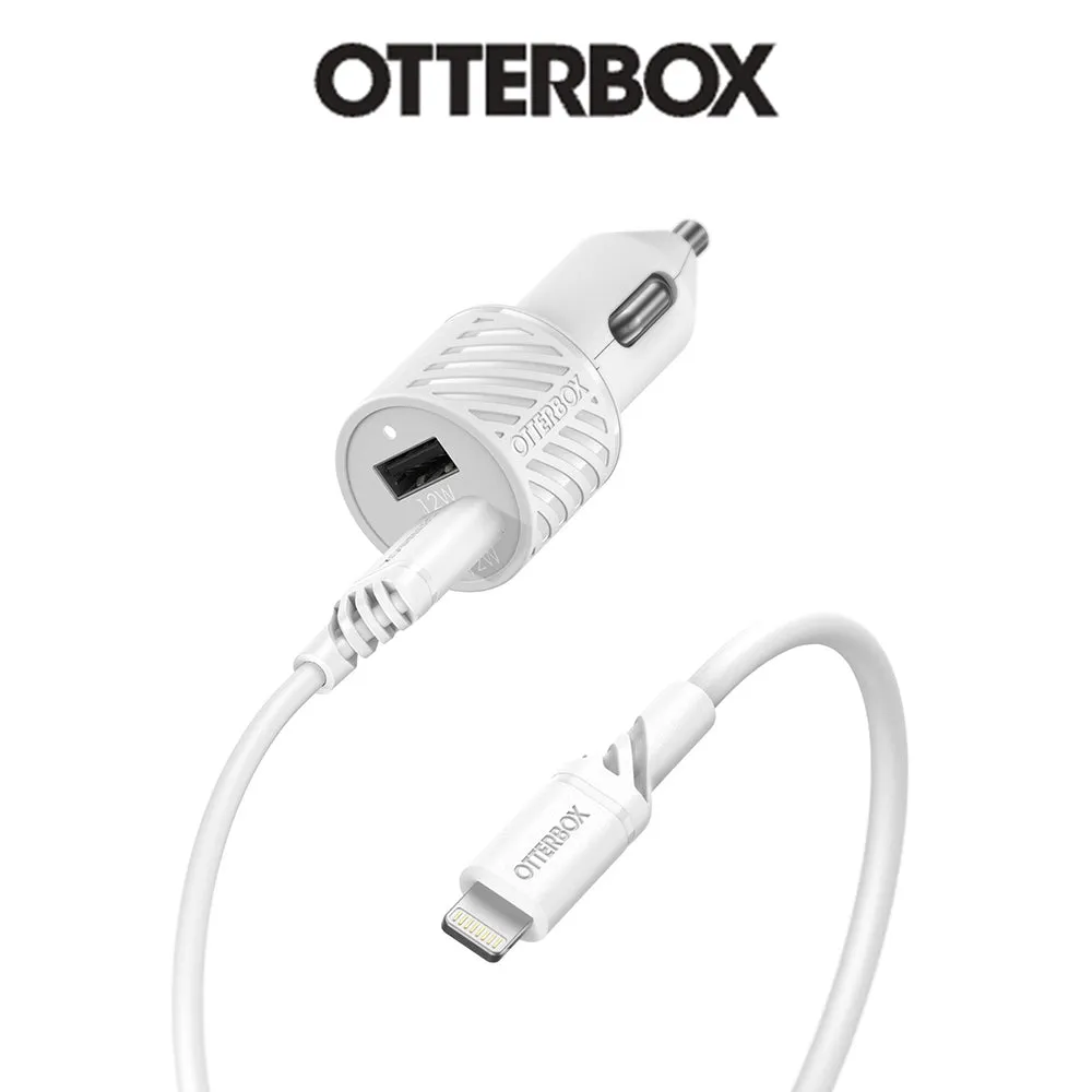 Multi Function Adapter Plug and Play Usb-A Dual Port Car Charging Kit With 1M Mfi Lightning Cable Otterbox (78-52698)