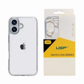 Smooth Touch Film Usp Case For Iphone 16 Plus Clear Rock Shockproof Case
