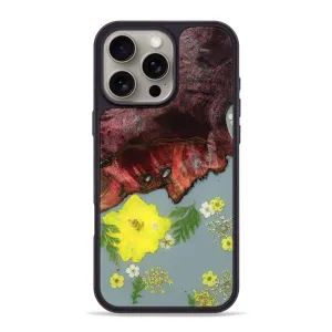 Iphone 16 Pro Max Wood Phone Case - Caleigh (Bloom, 780226) Protective Cover Oleophobic Coating