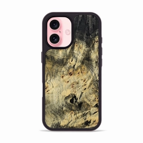 Anti Shock Film Tempered Screen Protector Iphone 16 Wood Phone Case - Buster (Wood Burl, 780531)
