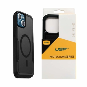 Usp Case For Iphone 16 Black Armor Light Case Compatible With Magsafe Crystal Clear Screen Ultra Clear