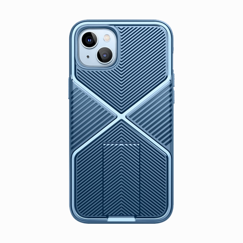 Iphone 14 Plus Infinity Case -  Blue Impact Protection Anti Finger Oil Coating