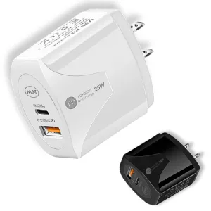 Compact Charger Protective Connector Xbound Powerpro 25W Dual Port Usb C Pd Wall Charger