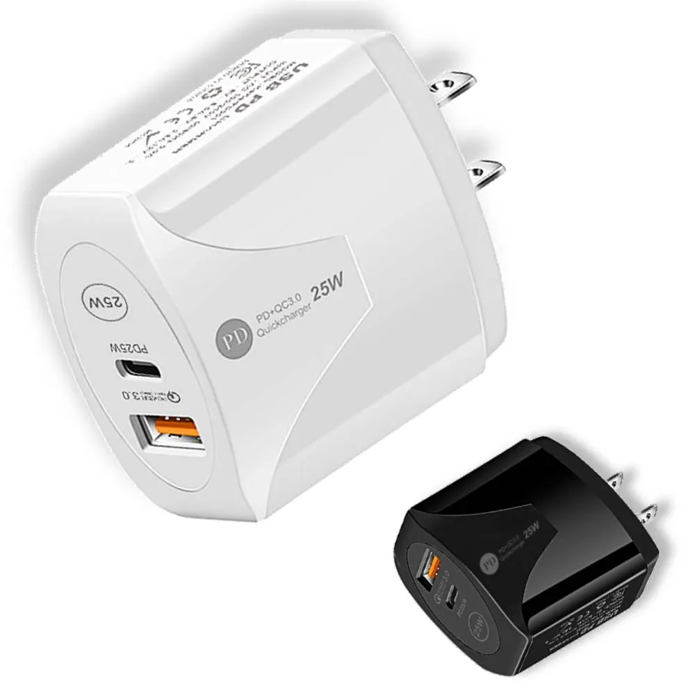 Overload Protection Charging Dock Xbound Powerpro 25W Dual Port Usb C Pd Wall Charger